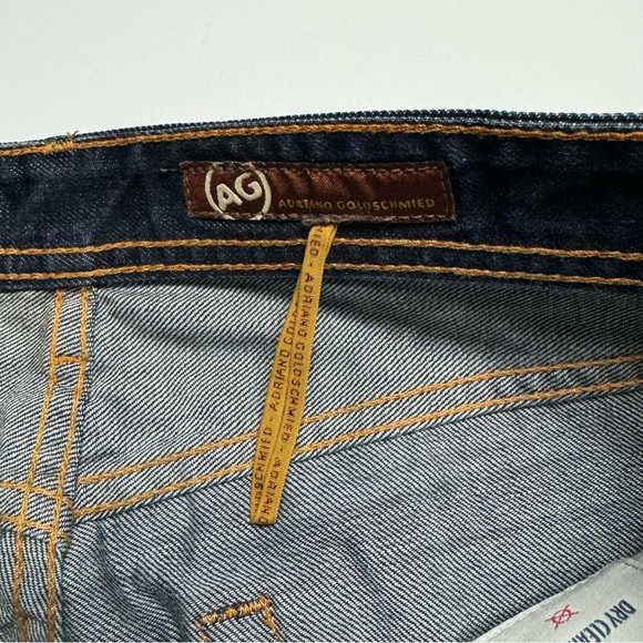 AG Adriano Goldschmeid The Protege Straight Leg Low Rise Dark Wash Jeans 30x28 - Picture 7 of 10